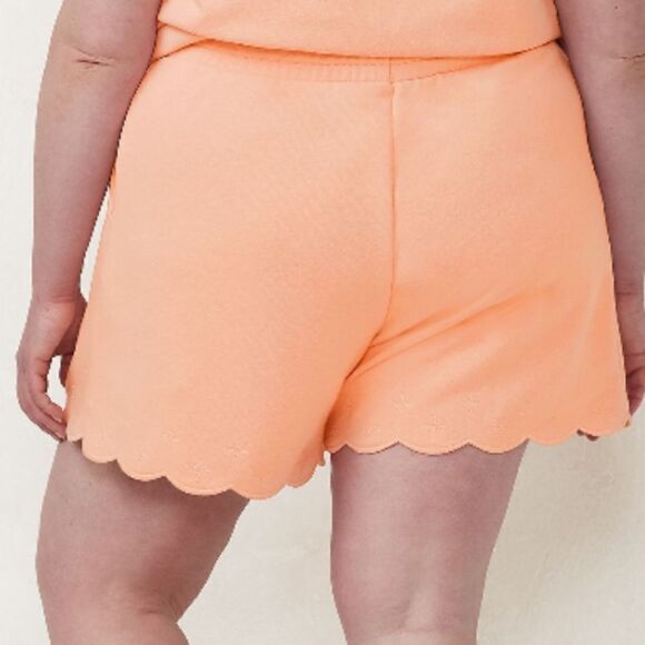 LC Lauren Conrad Scallop-Hem High-Waisted Shorts - Picture 2 of 2